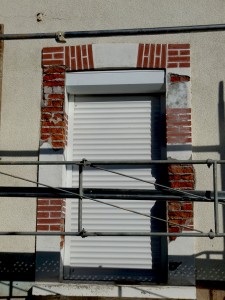 Etat initial avant restauration en fausses briques